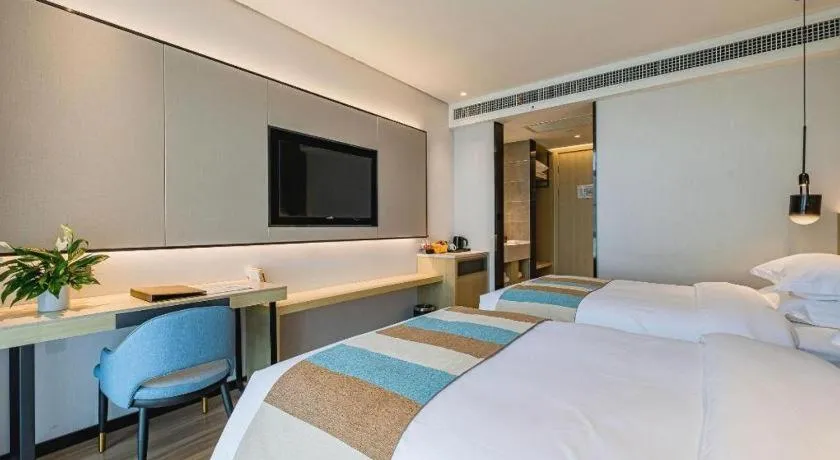 Bed in VX Hotel Hubei Wuhan Hongshan District 1st Guanggu Road