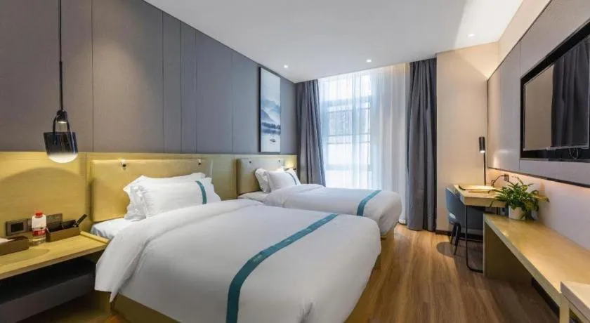 Bed in VX Hotel Hubei Wuhan Hongshan District 1st Guanggu Road