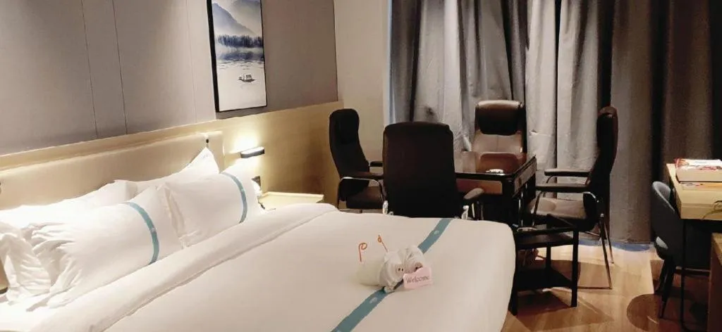 Bed in VX Hotel Hubei Wuhan Hongshan District 1st Guanggu Road