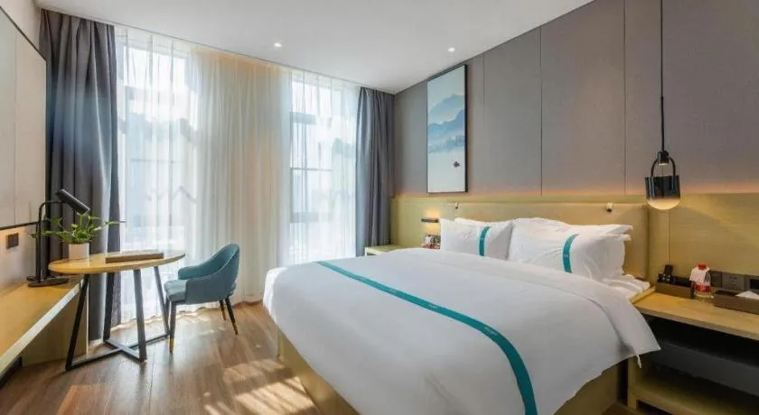 Bed in VX Hotel Hubei Wuhan Hongshan District 1st Guanggu Road