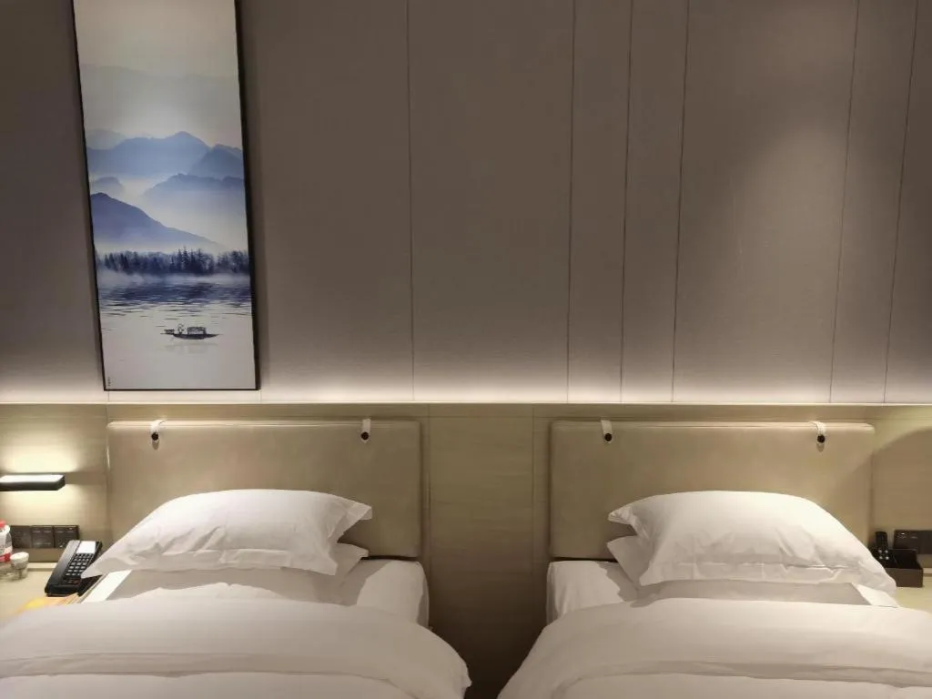 Bed in VX Hotel Hubei Wuhan Hongshan District 1st Guanggu Road