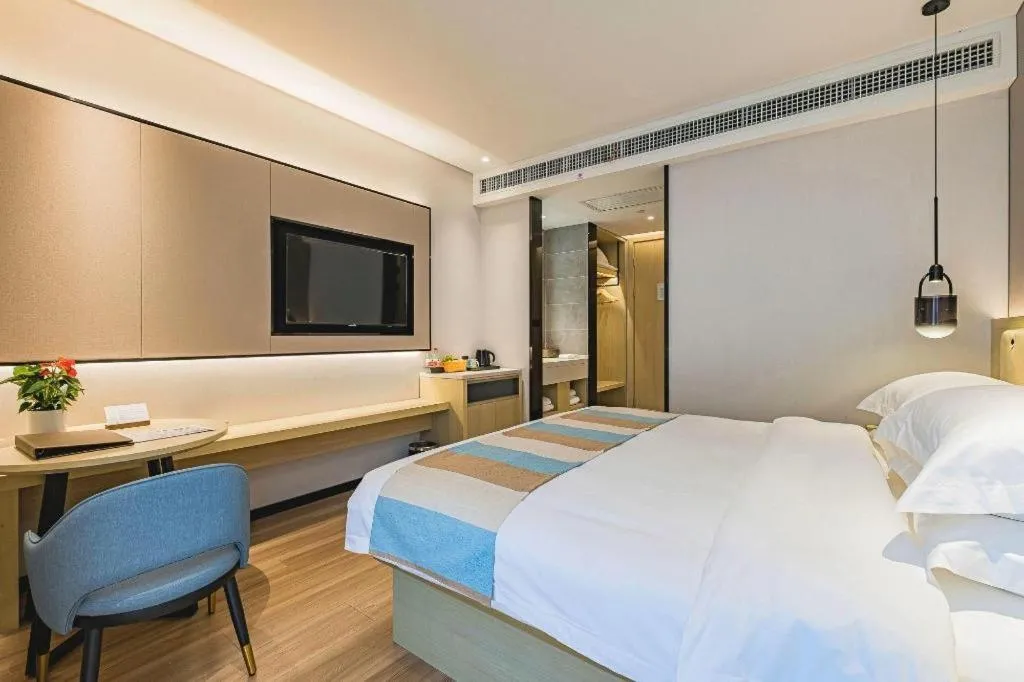 Bed in VX Hotel Hubei Wuhan Hongshan District 1st Guanggu Road