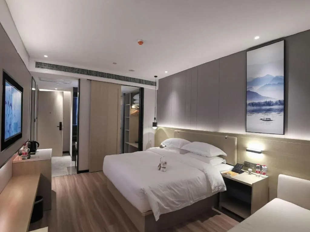 Bed in VX Hotel Hubei Wuhan Hongshan District 1st Guanggu Road