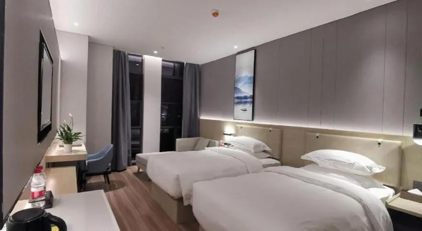 Bed in VX Hotel Hubei Wuhan Hongshan District 1st Guanggu Road