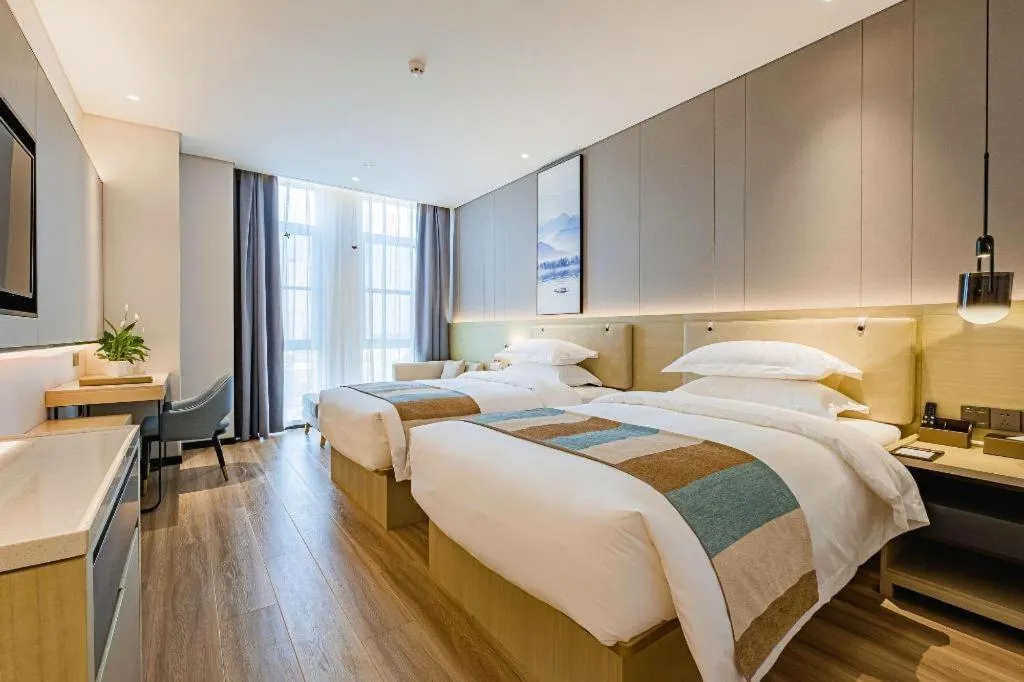 Bed in VX Hotel Hubei Wuhan Hongshan District 1st Guanggu Road