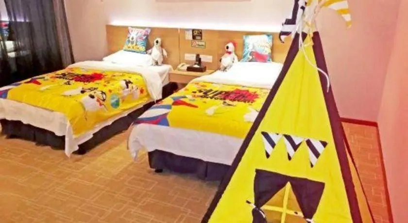 Bed in GreenTree Alliance Hotel Shenzhen Yantian District Dameisha