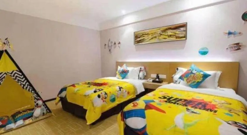 Bed in GreenTree Alliance Hotel Shenzhen Yantian District Dameisha