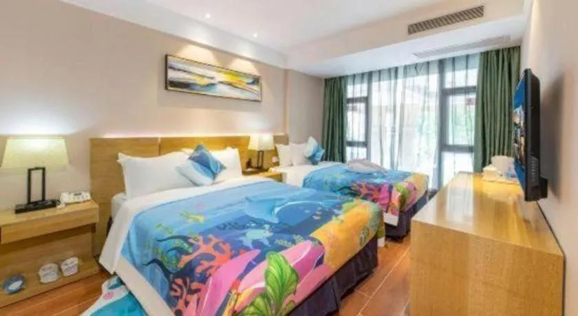 Bed in GreenTree Alliance Hotel Shenzhen Yantian District Dameisha