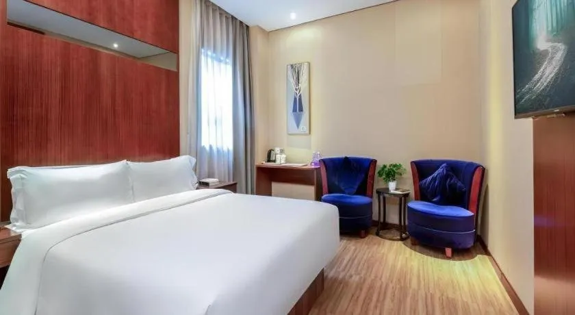 Bed in GreenTree Alliance Hotel Shenzhen Nanshan District Technology Park Songpingshan
