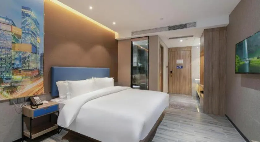 Bed in GreenTree Alliance Hotel Shenzhen Nanshan District Technology Park Songpingshan