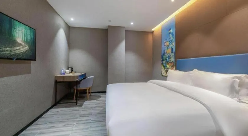 Bed in GreenTree Alliance Hotel Shenzhen Nanshan District Technology Park Songpingshan