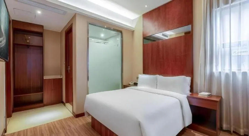 Bed in GreenTree Alliance Hotel Shenzhen Nanshan District Technology Park Songpingshan