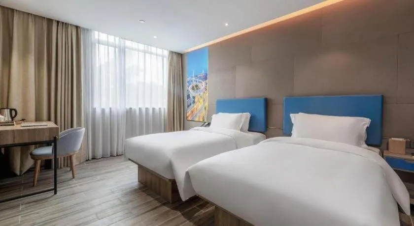 Bed in GreenTree Alliance Hotel Shenzhen Nanshan District Technology Park Songpingshan