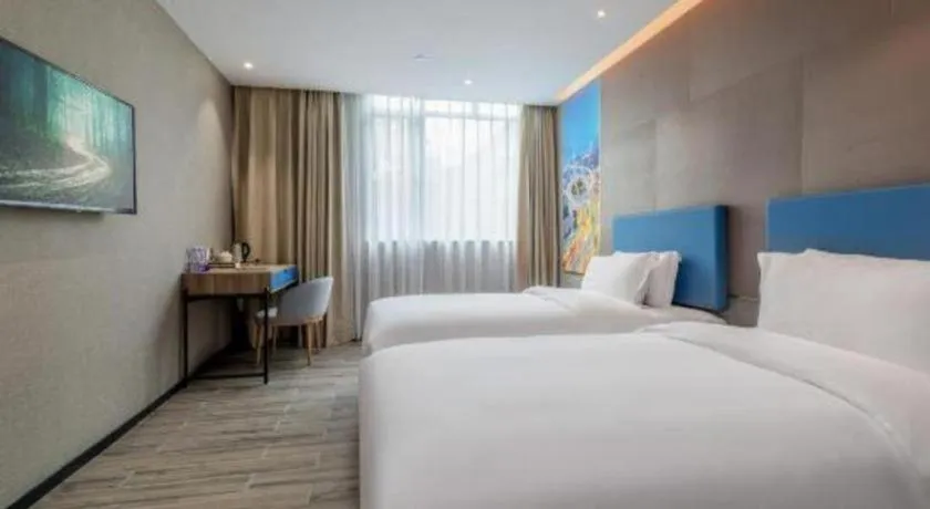 Bed in GreenTree Alliance Hotel Shenzhen Nanshan District Technology Park Songpingshan