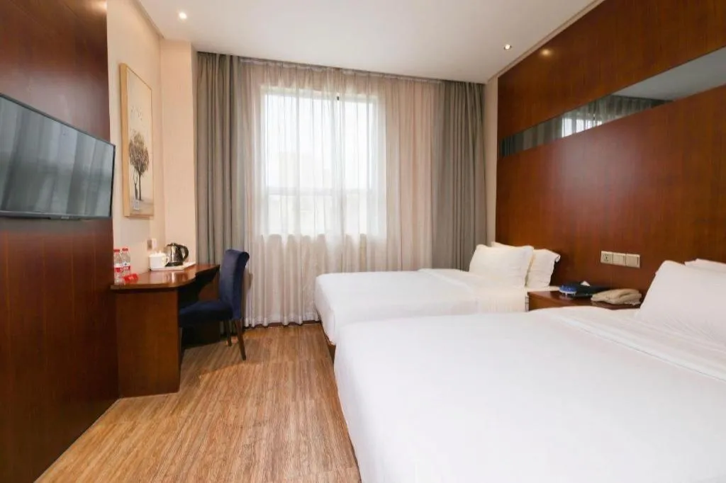 Bed in GreenTree Alliance Hotel Shenzhen Nanshan District Technology Park Songpingshan