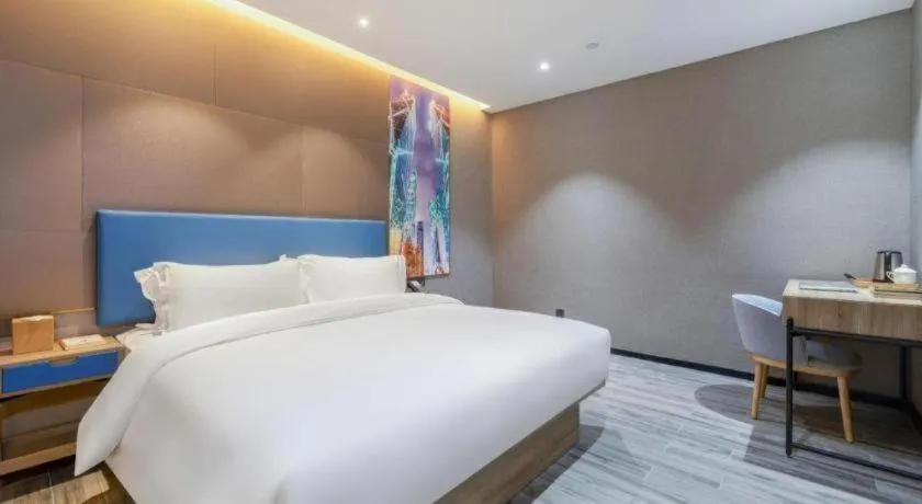 Bed in GreenTree Alliance Hotel Shenzhen Nanshan District Technology Park Songpingshan