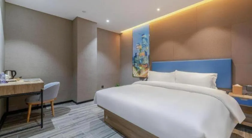 Bed in GreenTree Alliance Hotel Shenzhen Nanshan District Technology Park Songpingshan