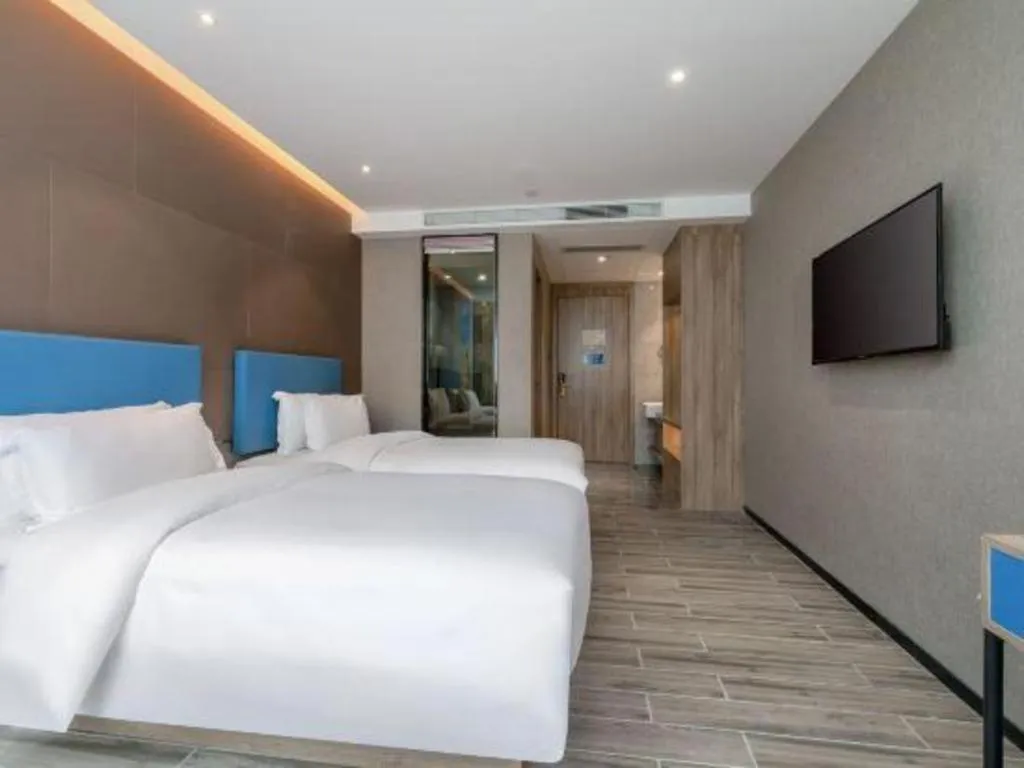 Bed in GreenTree Alliance Hotel Shenzhen Nanshan District Technology Park Songpingshan