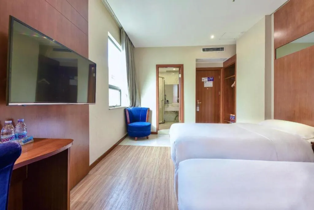 Bed in GreenTree Alliance Hotel Shenzhen Nanshan District Technology Park Songpingshan