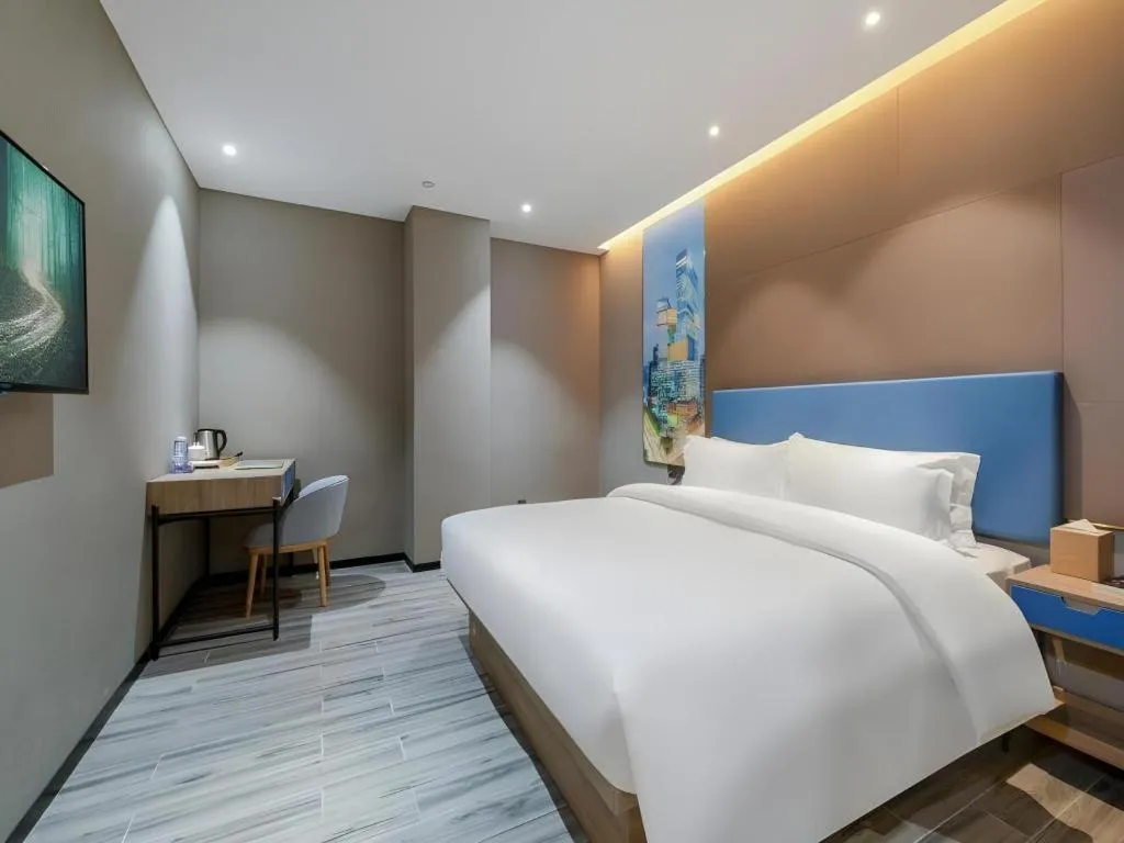 Bed in GreenTree Alliance Hotel Shenzhen Nanshan District Technology Park Songpingshan