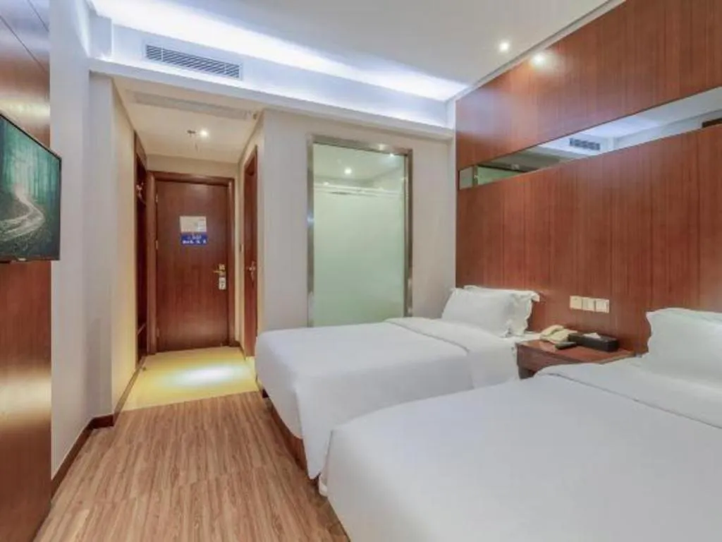 Bed in GreenTree Alliance Hotel Shenzhen Nanshan District Technology Park Songpingshan