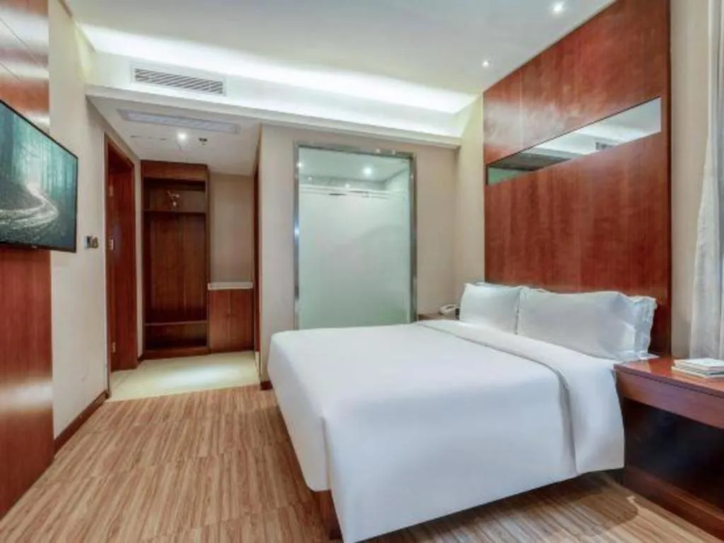 Bed in GreenTree Alliance Hotel Shenzhen Nanshan District Technology Park Songpingshan