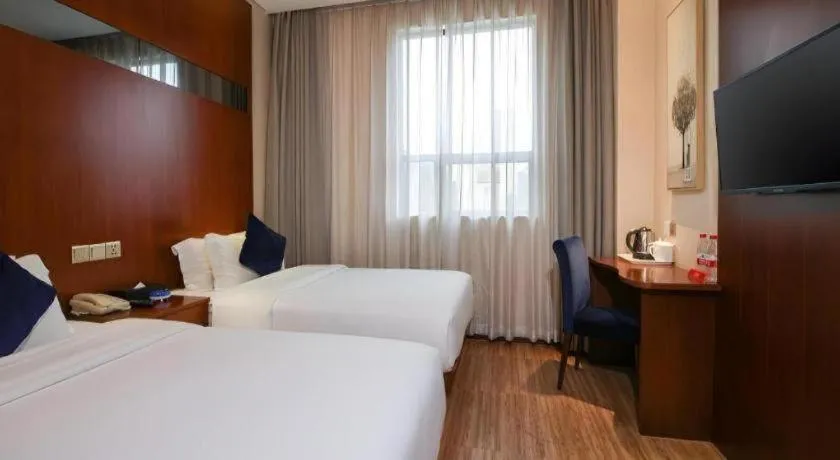 Bed in GreenTree Alliance Hotel Shenzhen Nanshan District Technology Park Songpingshan