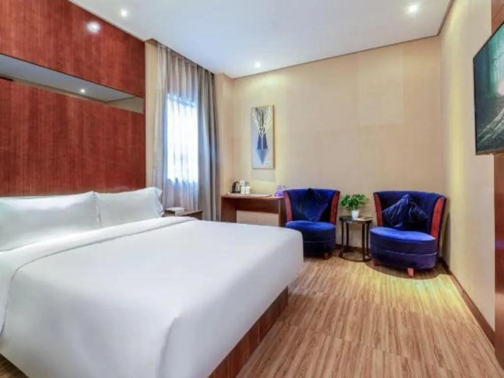 Bed in GreenTree Alliance Hotel Shenzhen Nanshan District Technology Park Songpingshan