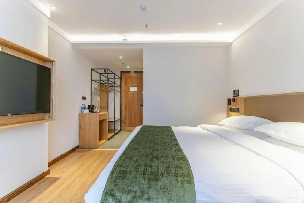 Bed in Green Tree Inn Tianjin Jinnan Linshijun University of Finance and Economics