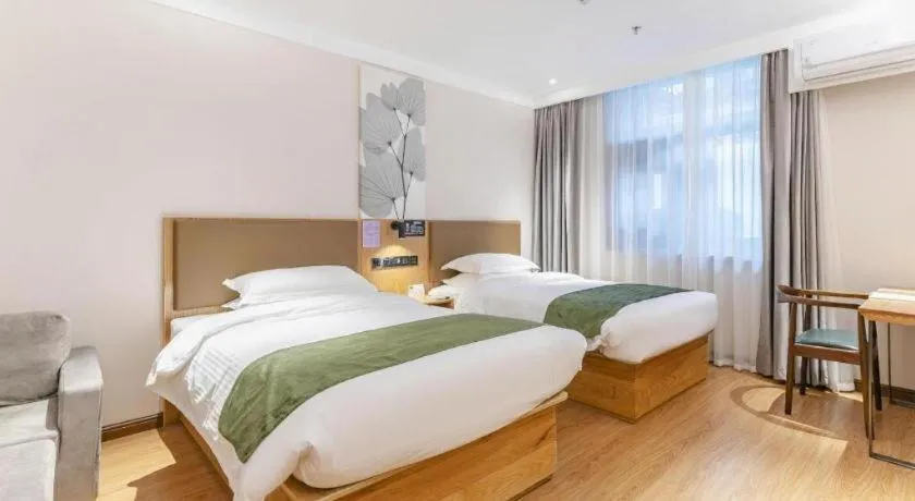 Bed in Green Tree Inn Tianjin Jinnan Linshijun University of Finance and Economics