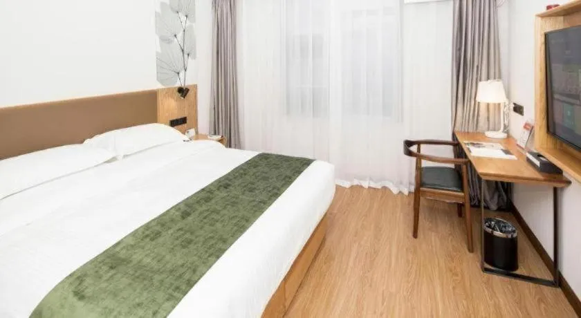 Bed in Green Tree Inn Tianjin Jinnan Linshijun University of Finance and Economics