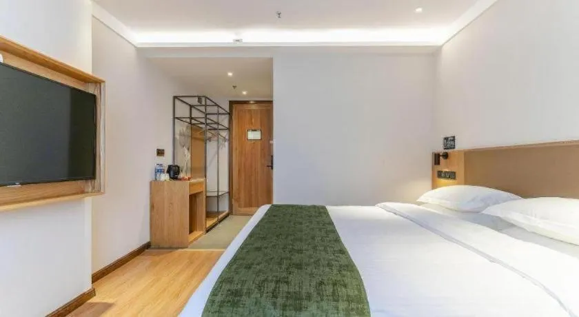 Bed in Green Tree Inn Tianjin Jinnan Linshijun University of Finance and Economics