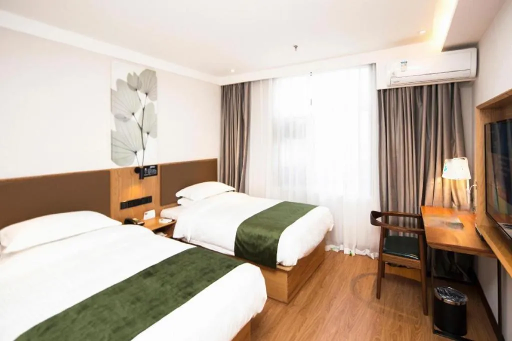 Bed in Green Tree Inn Tianjin Jinnan Linshijun University of Finance and Economics