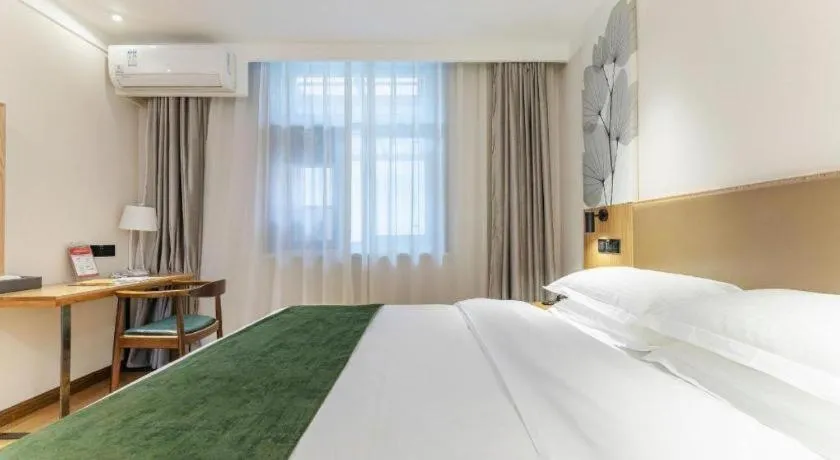 Bed in Green Tree Inn Tianjin Jinnan Linshijun University of Finance and Economics