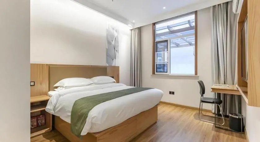 Bed in Green Tree Inn Tianjin Jinnan Linshijun University of Finance and Economics