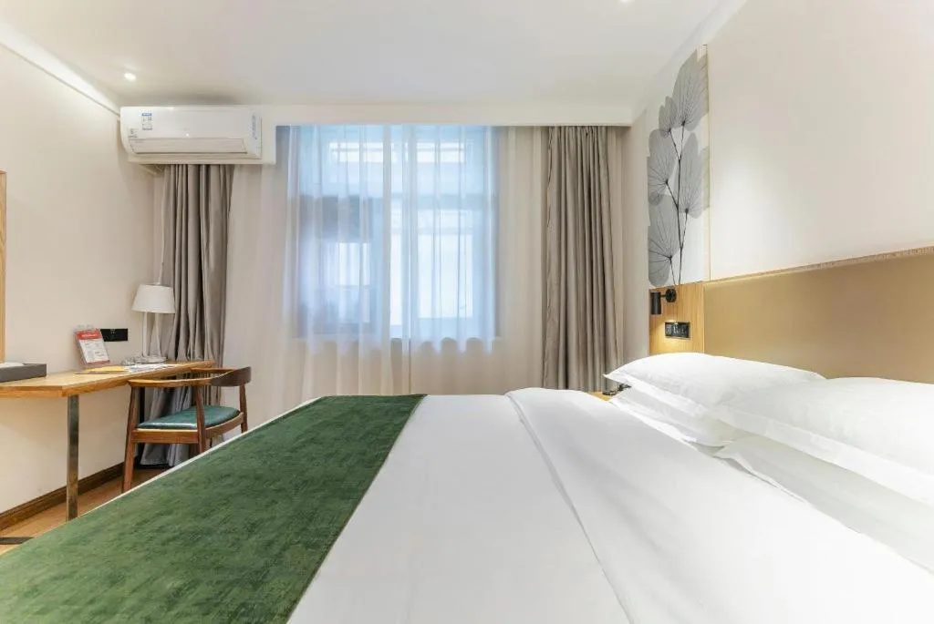 Bed in Green Tree Inn Tianjin Jinnan Linshijun University of Finance and Economics