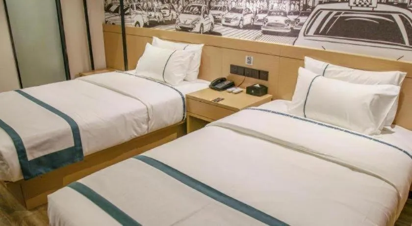 Bed in City Comfort Inn Wuhan Jianghan Road Xunlimen Metro Station