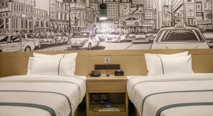 Bed in City Comfort Inn Wuhan Jianghan Road Xunlimen Metro Station