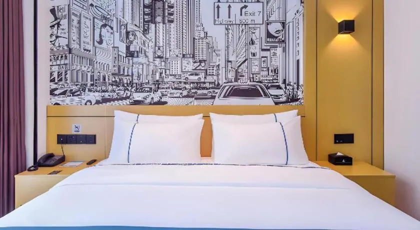 Bed in City Comfort Inn Chongqing Pengshui Yujing Jiangshan