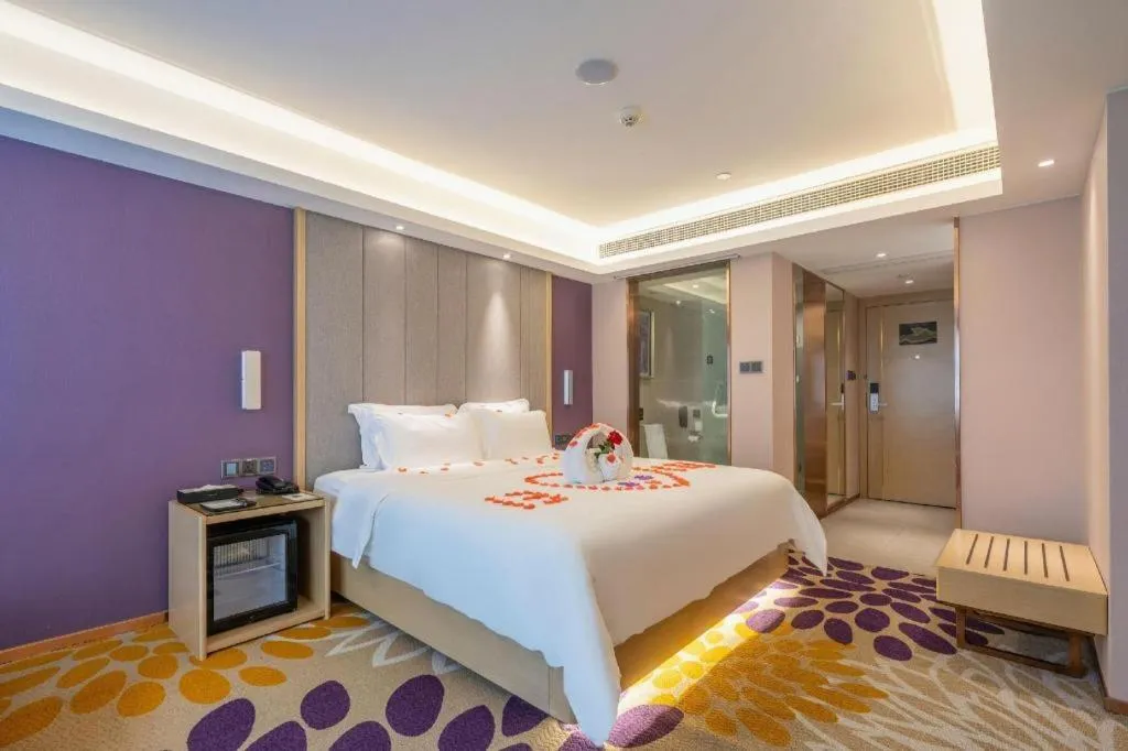 Bed in Lavande Hotel Chongqing Nanping Walking Street Wanda Plaza