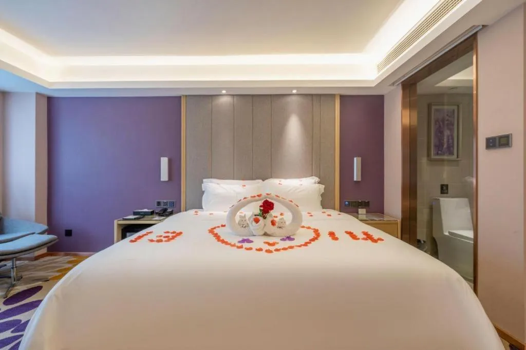 Bed in Lavande Hotel Chongqing Nanping Walking Street Wanda Plaza