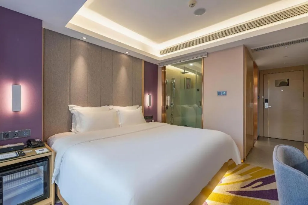 Bed in Lavande Hotel Chongqing Nanping Walking Street Wanda Plaza