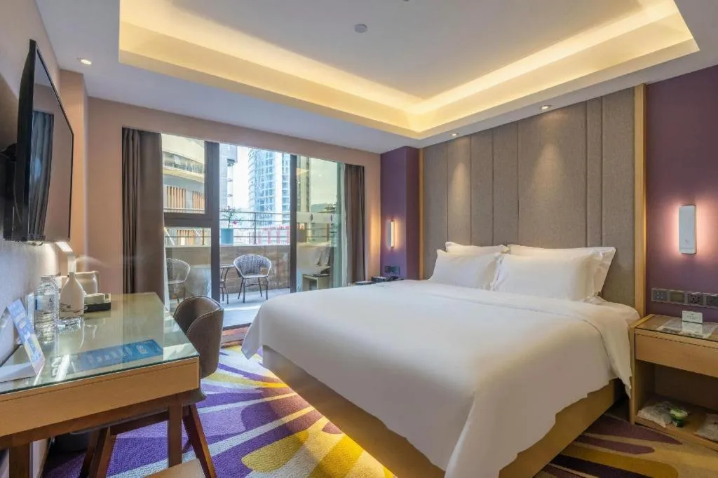 Bed in Lavande Hotel Chongqing Nanping Walking Street Wanda Plaza