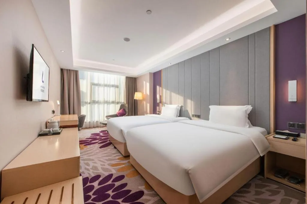 Bed in Lavande Hotel Guangzhou Jiahewanggang Metro Station Konggang Avenue Jinbo Plaza