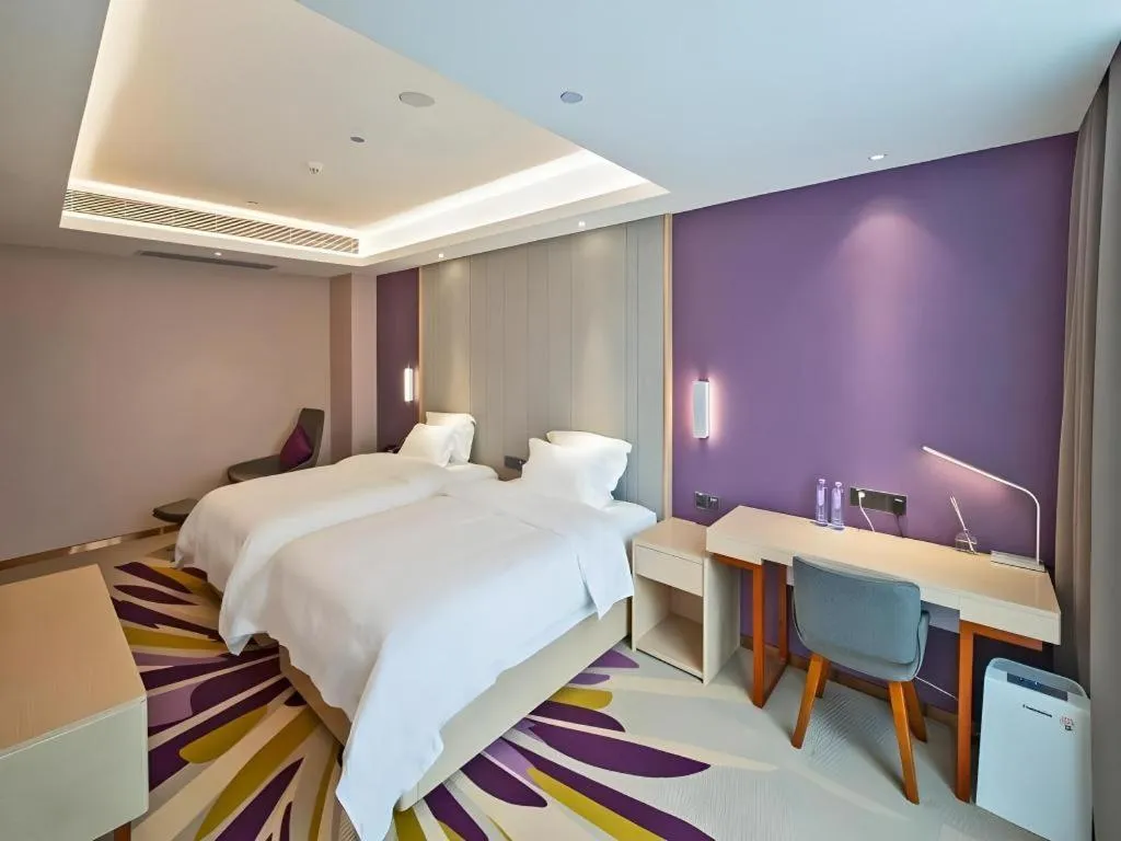 Bed in Lavande Hotel Guangzhou Jiahewanggang Metro Station Konggang Avenue Jinbo Plaza