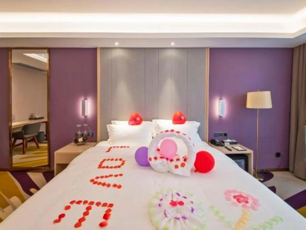 Bed in Lavande Hotel Guangzhou Jiahewanggang Metro Station Konggang Avenue Jinbo Plaza