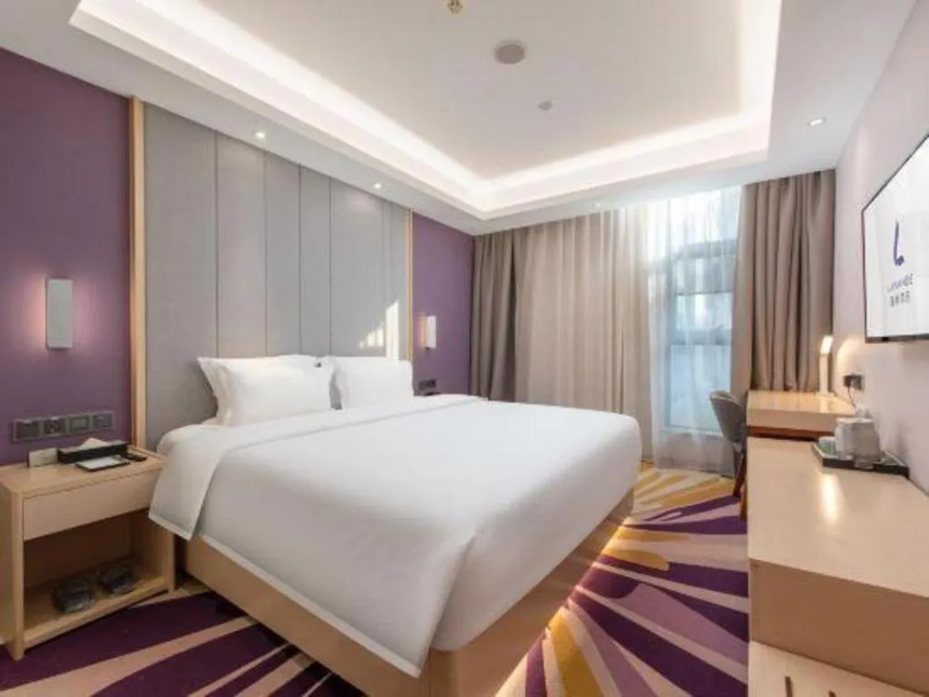 Bed in Lavande Hotel Guangzhou Jiahewanggang Metro Station Konggang Avenue Jinbo Plaza