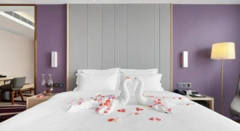Bed in Lavande Hotel Guangzhou Jiahewanggang Metro Station Konggang Avenue Jinbo Plaza