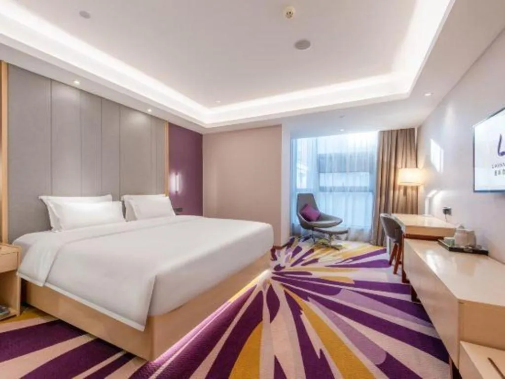 Bed in Lavande Hotel Guangzhou Jiahewanggang Metro Station Konggang Avenue Jinbo Plaza