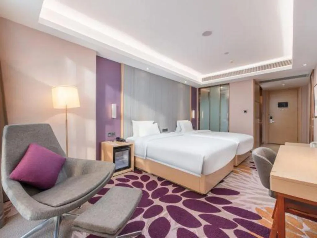 Bed in Lavande Hotel Guangzhou Jiahewanggang Metro Station Konggang Avenue Jinbo Plaza